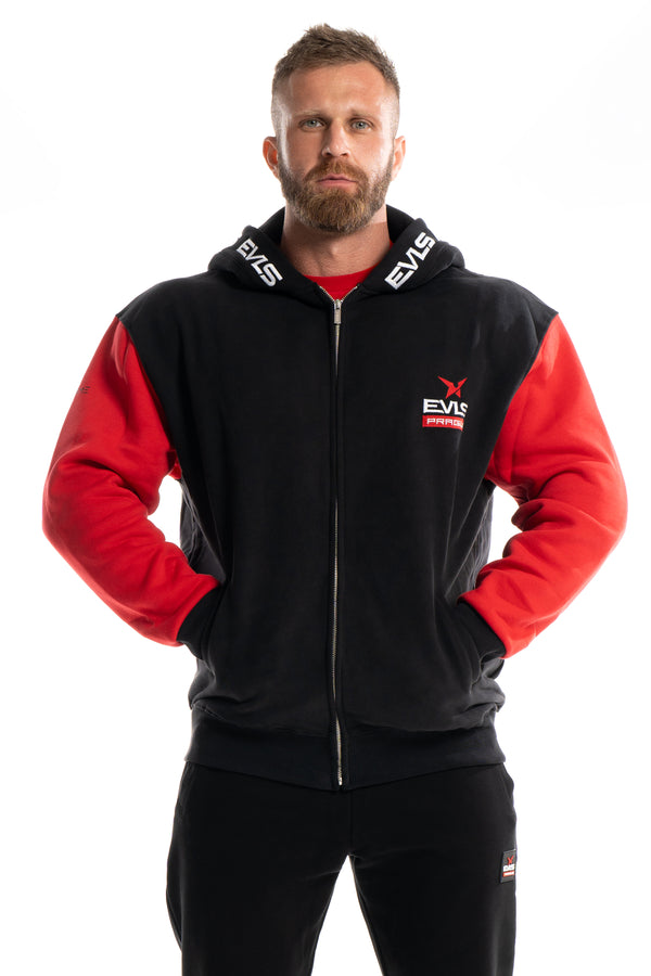 EVLS x TIMME Unisex mikina s kapucí a zipem